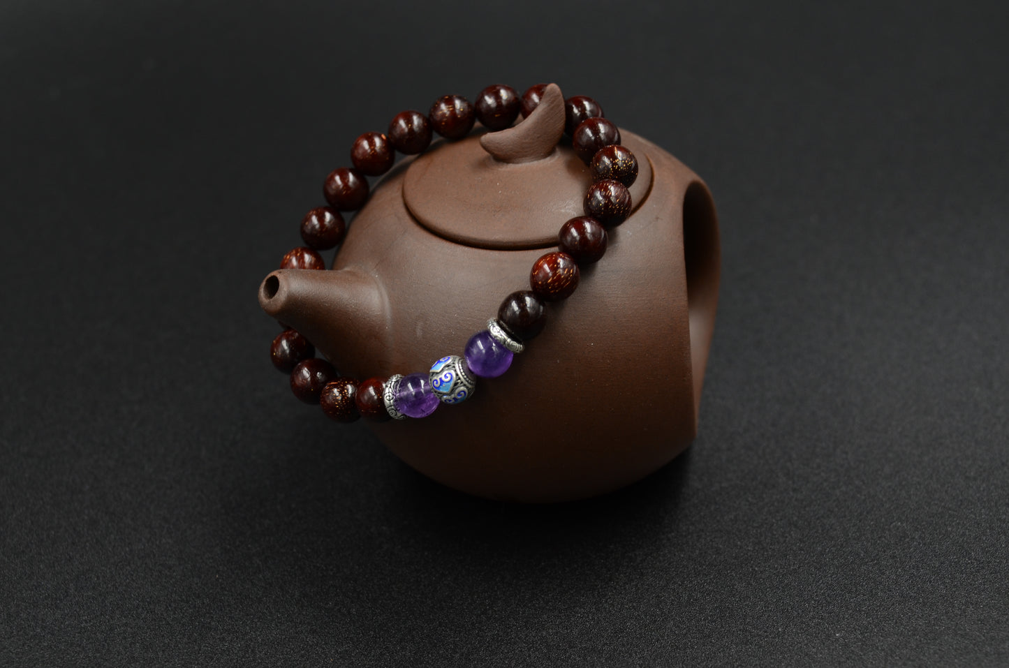 Purple Spirit Sandalwood Ruyi Bracelet